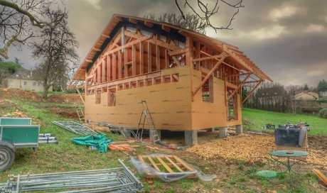 Avancement travaux gîte insolite - Chalet Kosy - Pays de Belvès