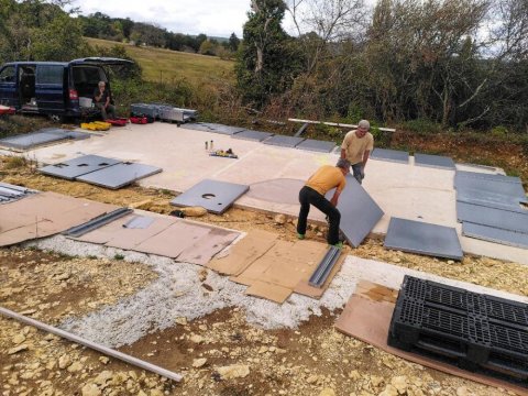 Inventaire des pièces de la structure de la piscine - Location de gîtes insolites à proximité de Sarlat