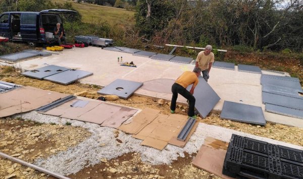 Inventaire des pièces de la structure de la piscine - Location de gîtes insolites à proximité de Sarlat